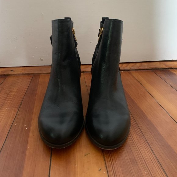 Julianne Hough for Sole Society Idelle Bootie, black leather, size 9.5, EUC - Picture 6 of 12